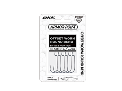 BKK Armor Point Offset Worm Round Bend Hook
