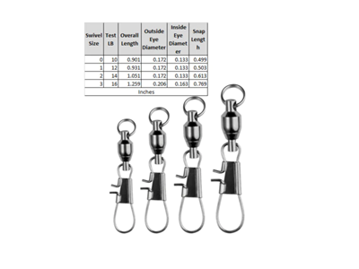SPRO Ball Bearing Swivel with Split Rings