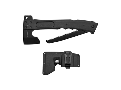 Camillus 19142 Camtrax, 3 in 1 Hatchet, Folding Saw and Hammer, Black