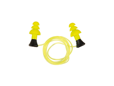 Allen ULTRX Tethered Silicone Ear Plugs, 3-Pairs, Yellow